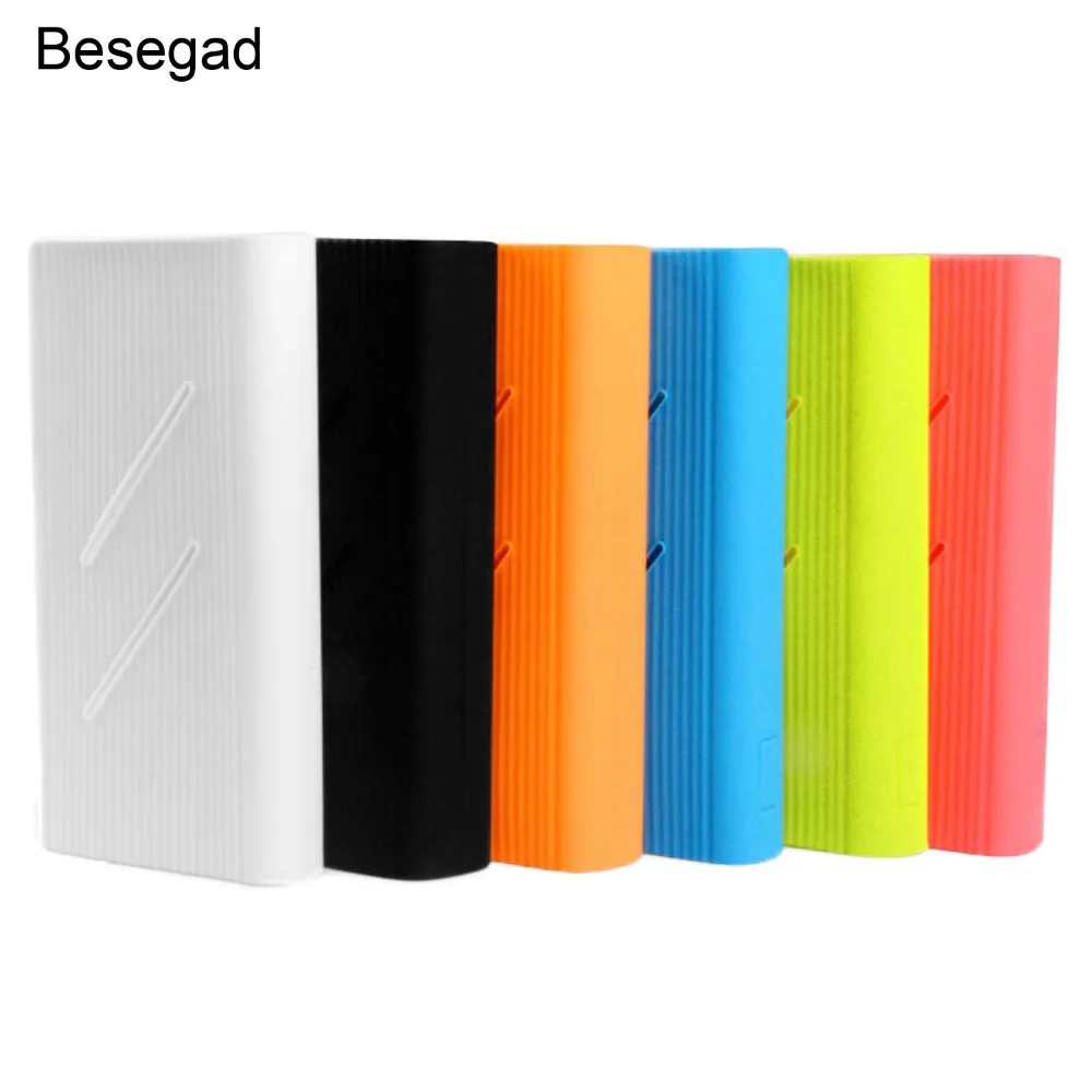 

Besegad Silicone Protector Case Cover Skin Shell Sleeve for Xiaomi Xiao Mi Xiomi 20000mAh Power Bank 2C Powerbank Accessories