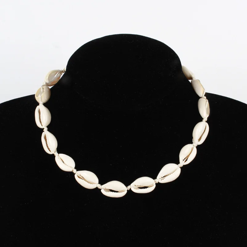 

Fashion Exquisite Rope Chain Shell Necklace Statement Women Sea Shell Choker Necklace Collares Jewelry