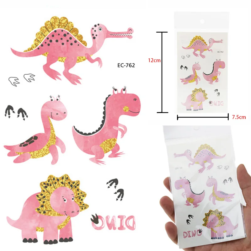 

Cute Dinosaur Children Tattoo Stickers Body Face Art Cartoon Temporary Tattoo Kids Hands Children Flash Tatoo Gifts