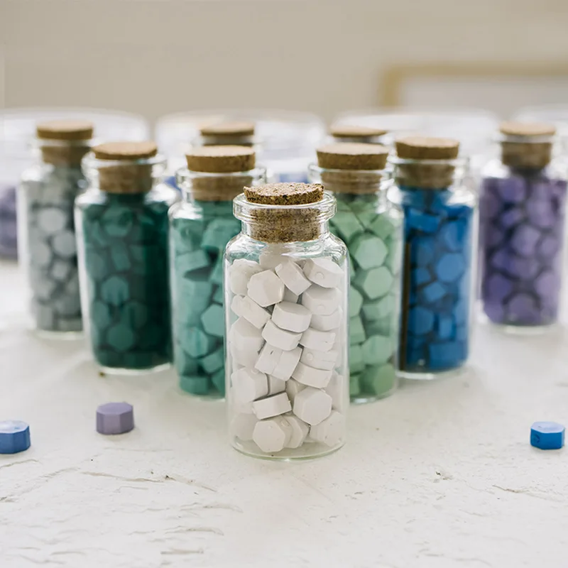 

1 Bottle Of Octagonal Sealing Wax Sticks Beads For DIY Wedding Invitation Envelope Postage Letter Decor Retro Wax Seal Stamp