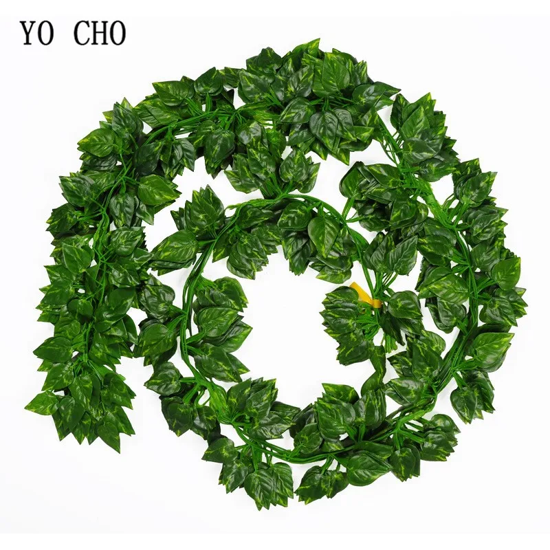 Искусственные подвесные растения YO CHO 12 шт. цветок плюща лозы свадебное украшение