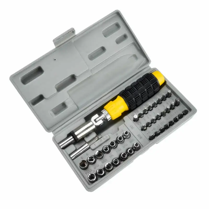 

41pcs portable chrome vanadium steel material shaking head ratchet screwdriver set hand tools #4J05