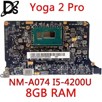 

KEFU NM-A074 for Lenovo Yoga 2 Pro Laptop Motherboard 5B20G38213 VIUU3 NM-A074 i5-4210U/I5-4200U CPU 8GB original mothebroard