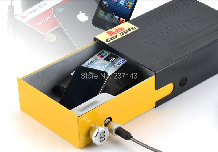 High quality ADB 929 Mini Car Safety deposit box Portable Car safes