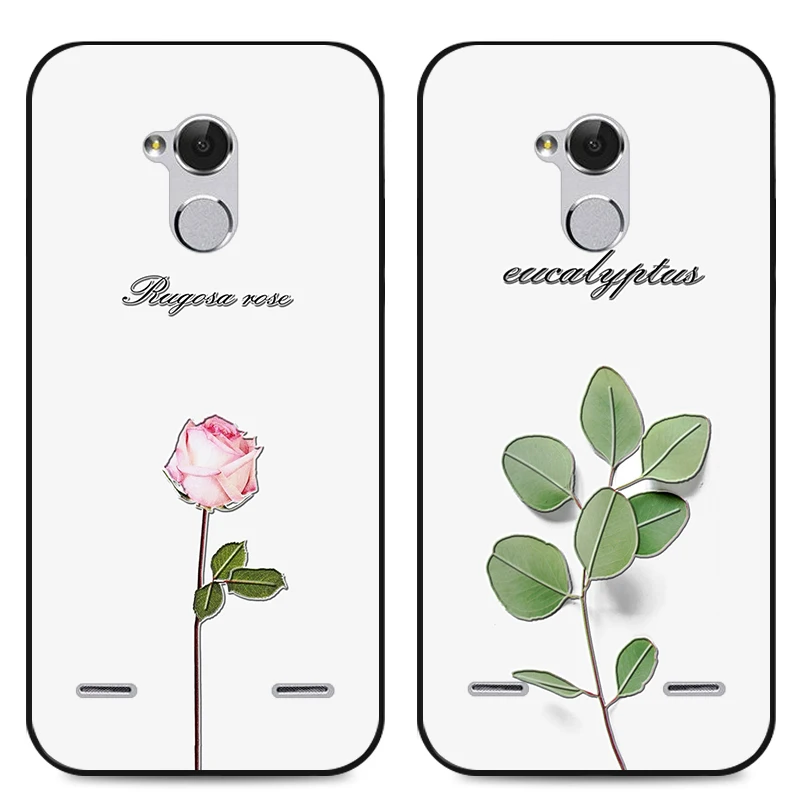 

3D Relief Floral Phone Case For ZTE Blade A6 Lite A0622 Case Girly Leaf Silicon Cover For ZTE Blade V7 Lite / V6 Plus A2 A2S