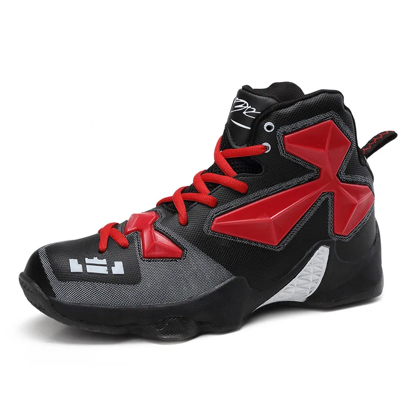 Alto-top hombres de baloncesto de chicos zapatos de mujer zapatos transpirable amortiguación formación zapatillas de baloncesto profesional cesta homme baloncesto