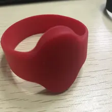 300 шт/партия RFID FM1108 силиконовые браслеты с шелковым экраном водонепроницаемый браслет