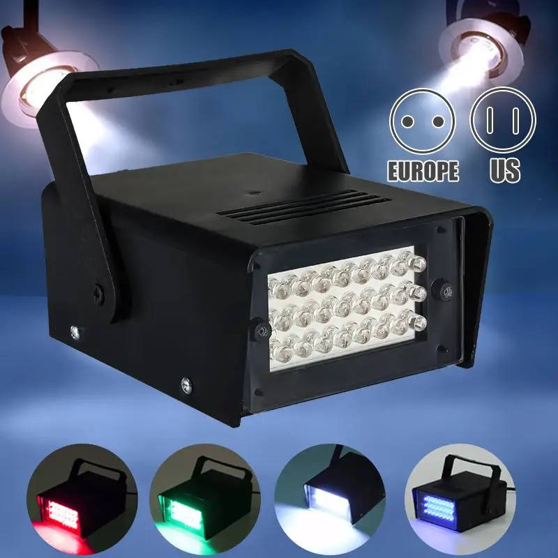 

220V 3W 24 LEDS Stage Light DJ Disco Party Bar Marriage Stage Flash Lighting Effect Mini Laser Projector Pub Lighting Lamps