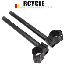 CNC Riser клип-Ons руль подъемная Ручка Бар Вилка трубка одна пара черный/золотой/серебряный мотоцикл ручной зажим Ons Clipon