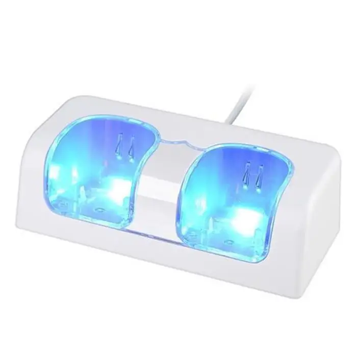 Пластиковая зарядная станция для Nintendo Wii WII MOTE HANDLE 2 порта + аккумулятора 2800