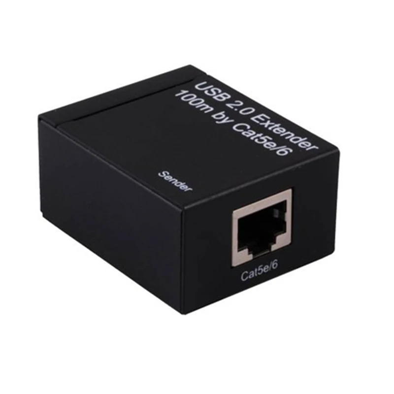 

USB 2.0 extender 4-port by cat5e/6 cable up to 100M with power adapter