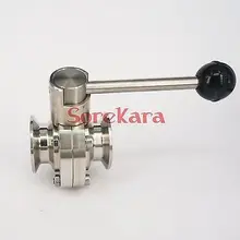 " 51 мм SS304 Нержавеющая сталь санитарно-гигиенический зажим для клапан-бабочка пивной молочных продуктов