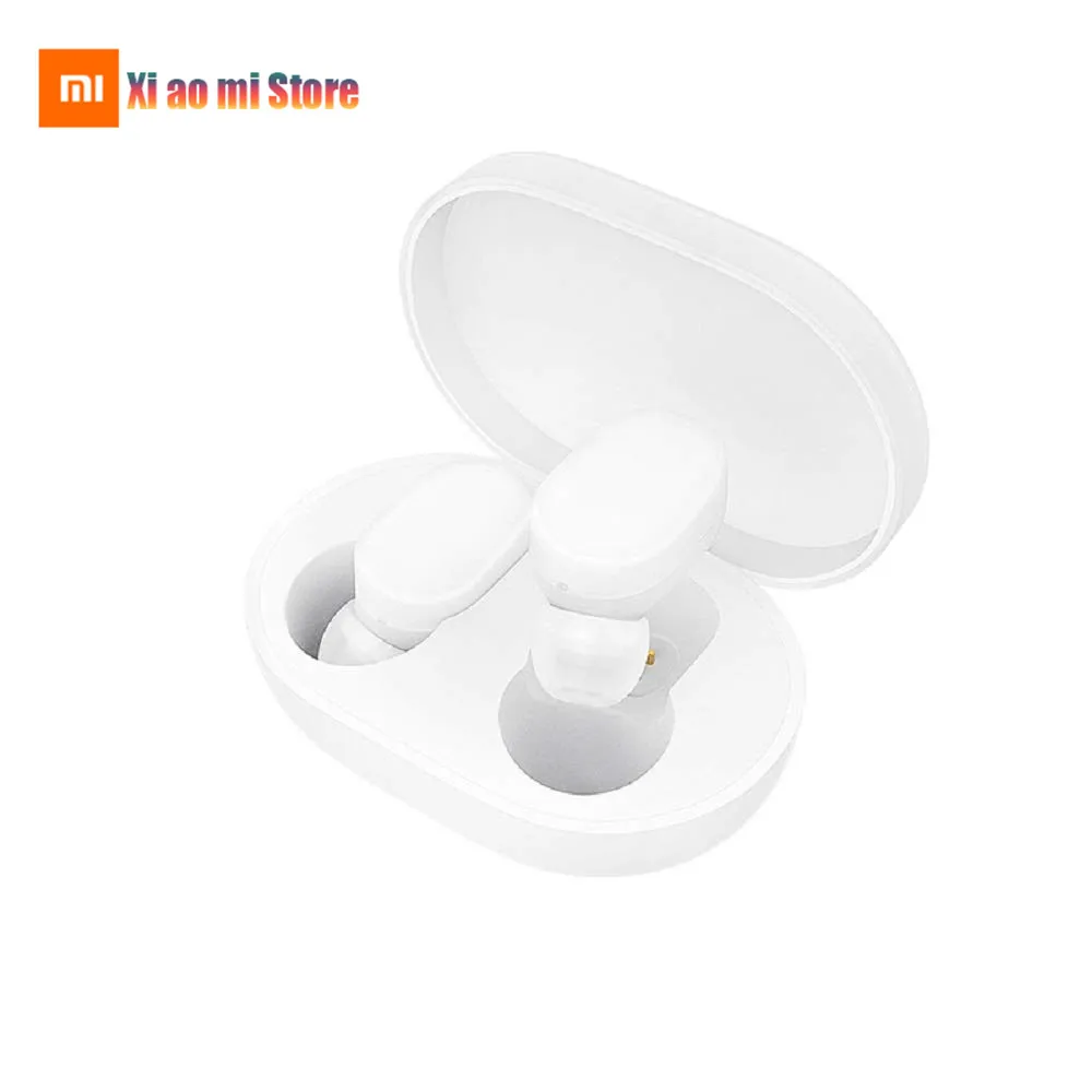 Xiaomi AirDots Redmi AirDots TWS Молодежная версия, беспроводные Bluetooth наушники-вкладыши, гарнитура Bluetooth 5,0 с микрофоном, зарядная док-станция