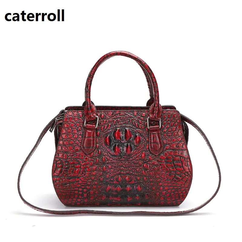 

embossed alligator women handbag genuine leather shoulder bags luxury handbags women bags designer ladies real leather bag