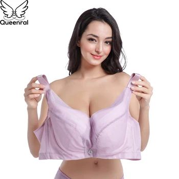 

Queenral Transparent Bras For Women Plus Size Brassiere BH Push Up Bralette Sexy Lingerie Wireless Underwear Female Intimates