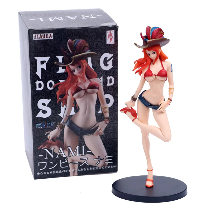 

Anime ONE PIECE FDS Pirate Bikini Nami Cowboy Figure Model Toys 24cm