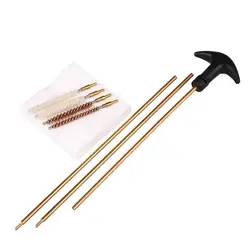 2 XNylon кисть 3 XCopper стержень 1xclean хлопковый комплект Тактический Охота Barrel Cleaning Kit Винтовки Пистолеты Airgun кисть оружейный шомпол Cleaner