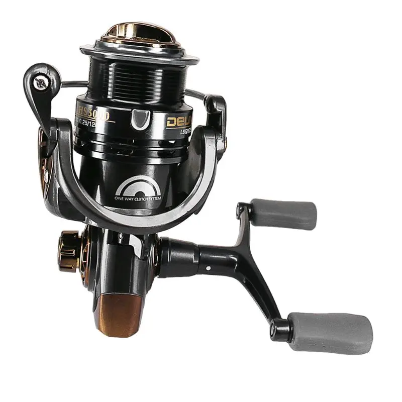 

Fishing Reel 7.1:1 Upgraded Lightweight 5+1BB HS2000 Baitcasting Reel Wire Spool Dual Rocker Lure Spinning Reels
