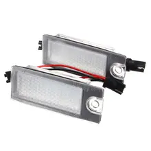 2Pcs Car 18 LED License Plate Light White Number Plate Lamp For Volvo S80 99-06 V70 XC70 S60 XC90 Accessories