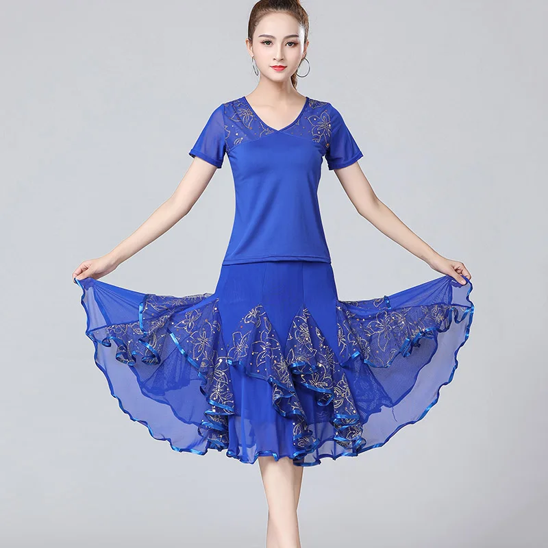 Women Ballroom Dresses Modern Standard Dance Wear Waltz Performance Dance Costume Ballroom Dance Competition Dresses