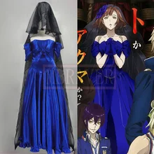 Por encargo Anime japonés danza con Devils Ritsuka Tachibana Cosplay vestido de azul para Halloween carnaval navidad