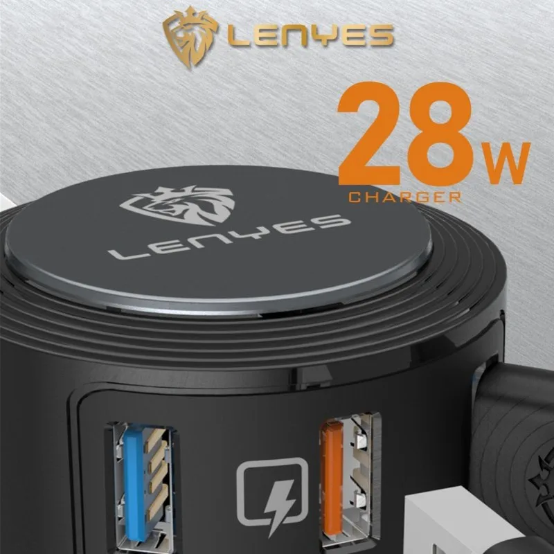 Lenyes абсолютно новое зарядное устройство 3 USB ЕС Великобритания США скорость зарядки адаптер для iPhone 7 8 Plus X XR XS Max samsung S10 28W зарядное устройство s DHL бесплатно