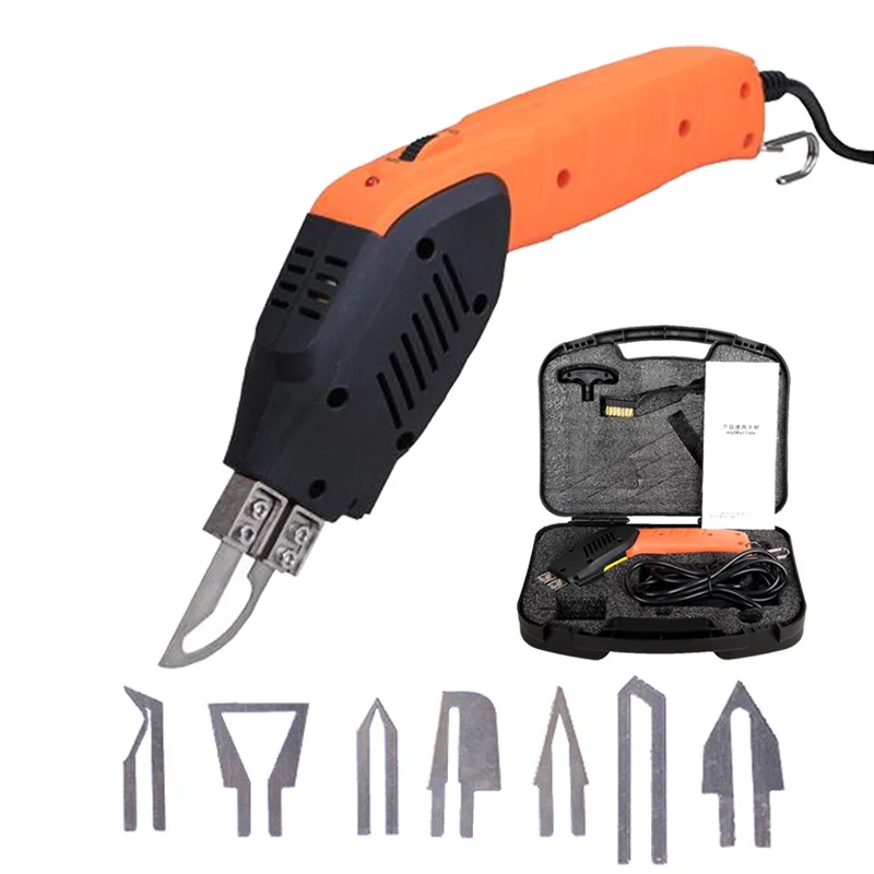 one set(8 blades) Встроенная система с воздушным охлаждением обновляет последние горячие ножи стены ткани тканые ремни Волокна Веревки Нейлон непрерывная работа Горячий Резак - Цвет: one set(8 blades)