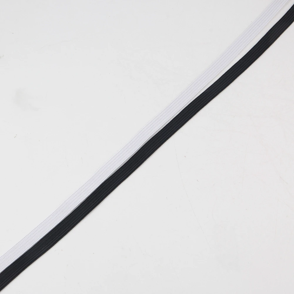 Эластичные ленты 8 мм 10 мм 15 мм черный белый нейлоновый шнур эластичный шнур, веревка нить для шитья одежды платье текстиль 5 метров