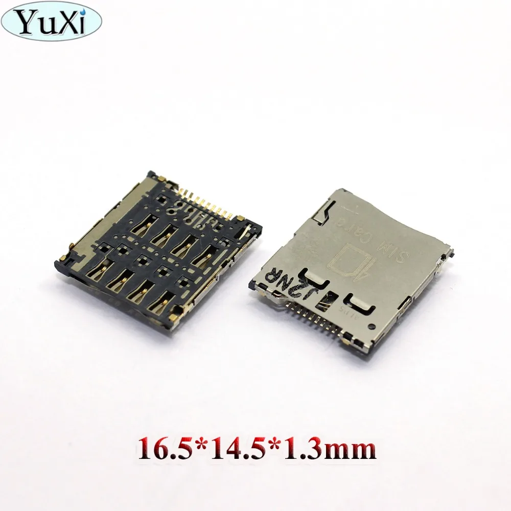 

YuXi 10pcs SIM card Socket Reader Holder Slot for Samsung C101 I8730 Fantech A860 for ASUS K004 ME371mg K012 T00F for OPPO X907