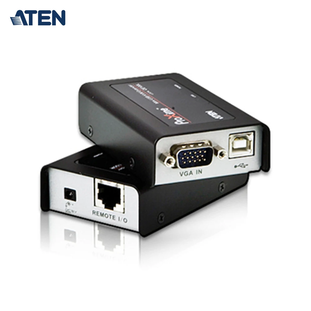 

ATEN E100 USB VGA Cat 5 Mini KVM Extender Negro - Terminales fijas inalambricas