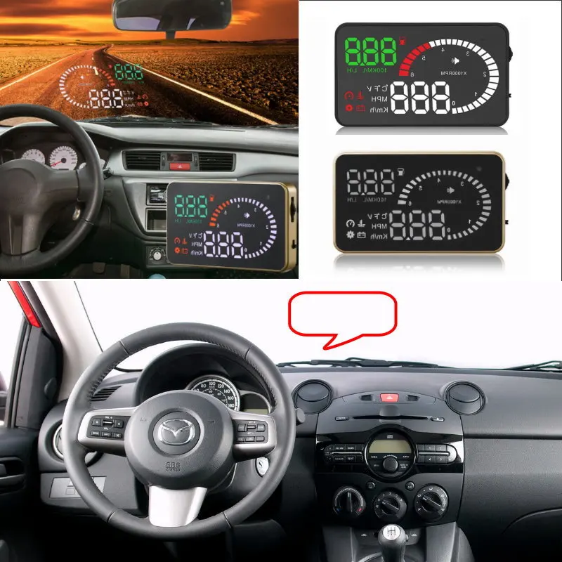Автомобильный A6 HUD Дисплей для Mazda 2/3/5/6 CX3/CX5/CX7 Новый автомобильные электронные