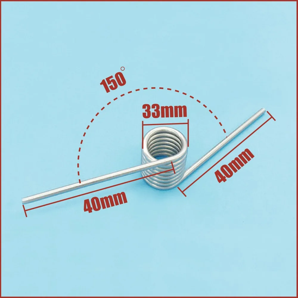 Торсионная пружина проволоки диаметром 2,0 мм OD 33 мм