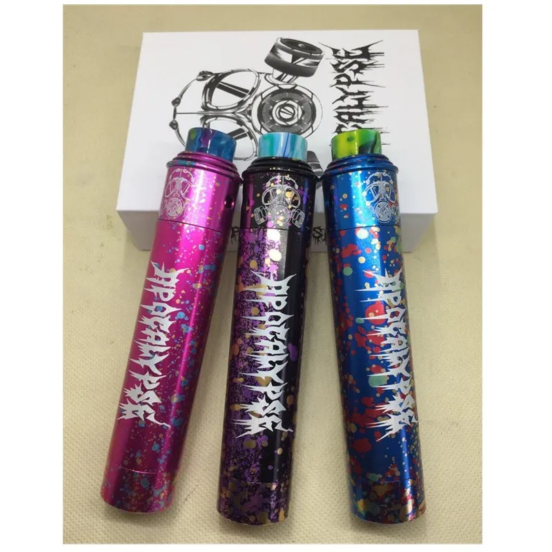 

HOT Apocalypse GEN 2 mod kit with apocalypse gen Mechanical Vape Mod and RDA Atomizer Black Gold Colors Vaporizer vape kit