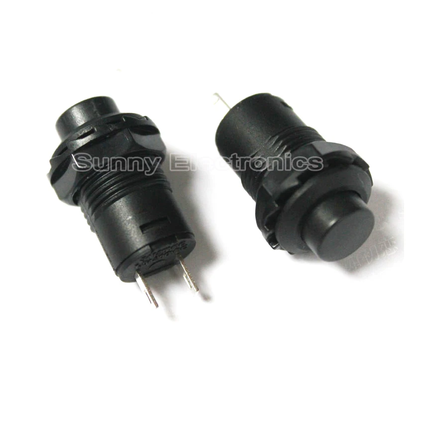 20pcs Black Momentary OFF (ON) N/O Push Button Car/Boat Switch 12mm