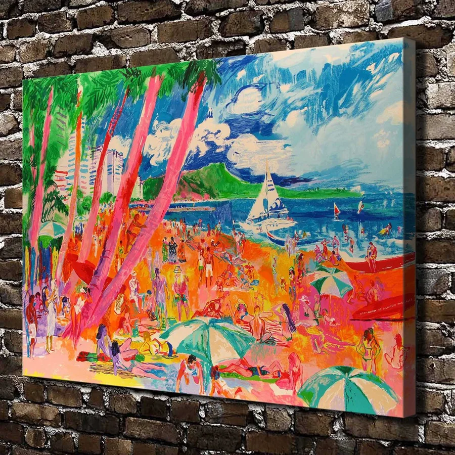Get Art abstrait mur plage Desktop Wallpaper Free