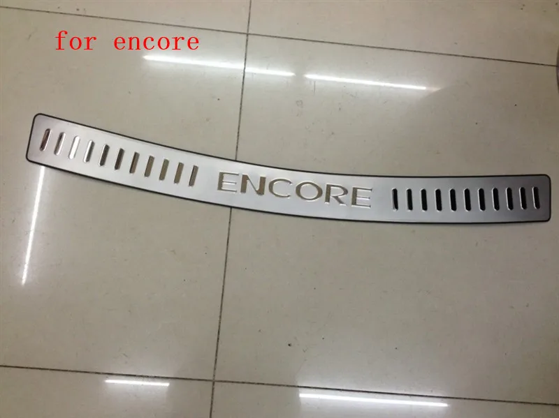 Car-outside-rear-bumper-plate-bumper-sill-for-buick-encore-vauxhall-mokka-opel-2013-2015-accessories