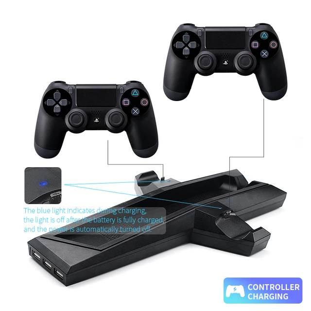 Station de support de contrôleur de jeu pour Playstation 4, chargeur de manette  PS4, charge rapide S6, accessoires de console de jeux, 1X - AliExpress