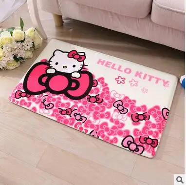 40*60 см, 50*80 см hello kitty фланелевые детские ковры для декора спальни для гостиной, ванной комнаты, дома, супер мягкий ковер - Цвет: Tie