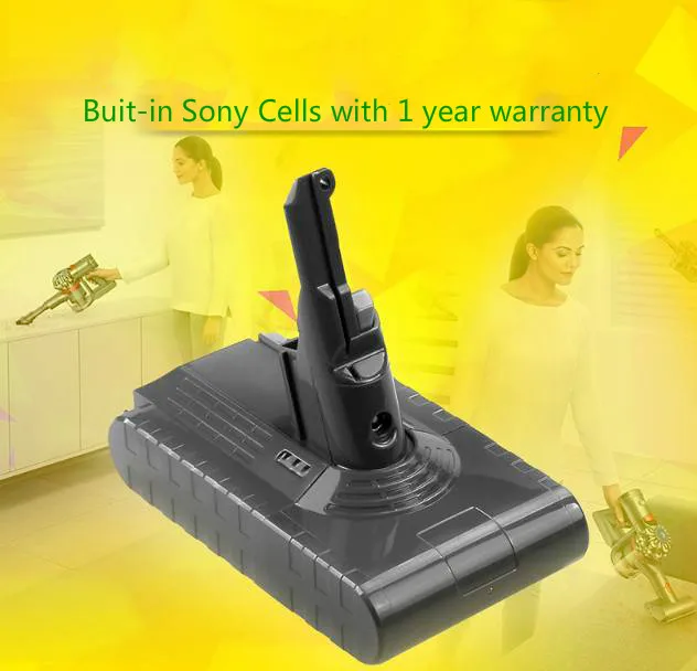 

LED Built-in Sony 21.6 3500mAh Li-ion Battery Replacement for your Dyson V8 Absolute, V8 Animal Exclusive