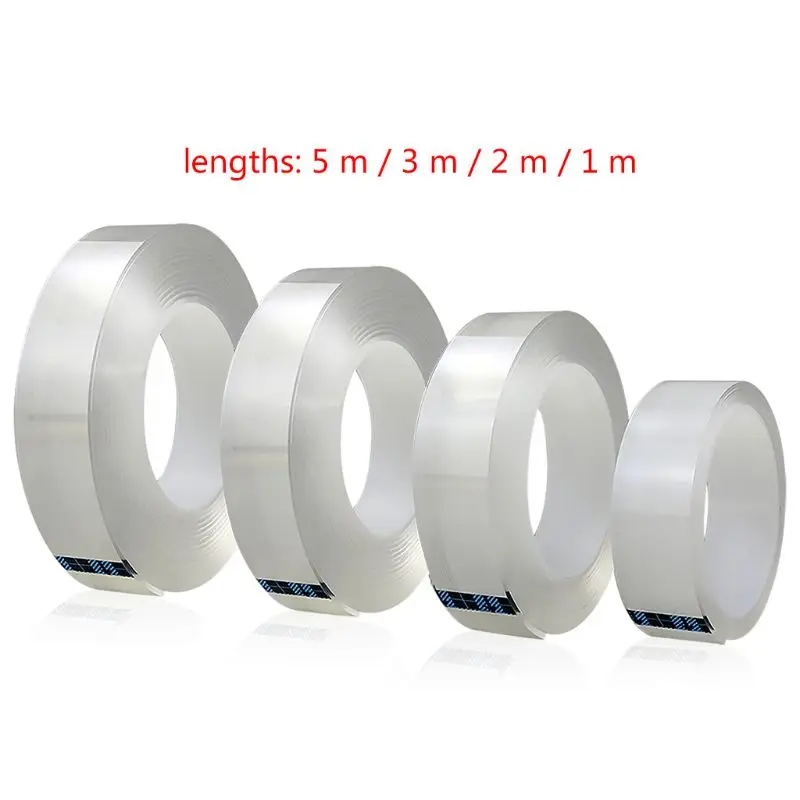 Reusable Transparent Double-sided Tape Can Washed Acrylic Fixing Tape Nano tape No Trace Magic Car Double-sided Tape