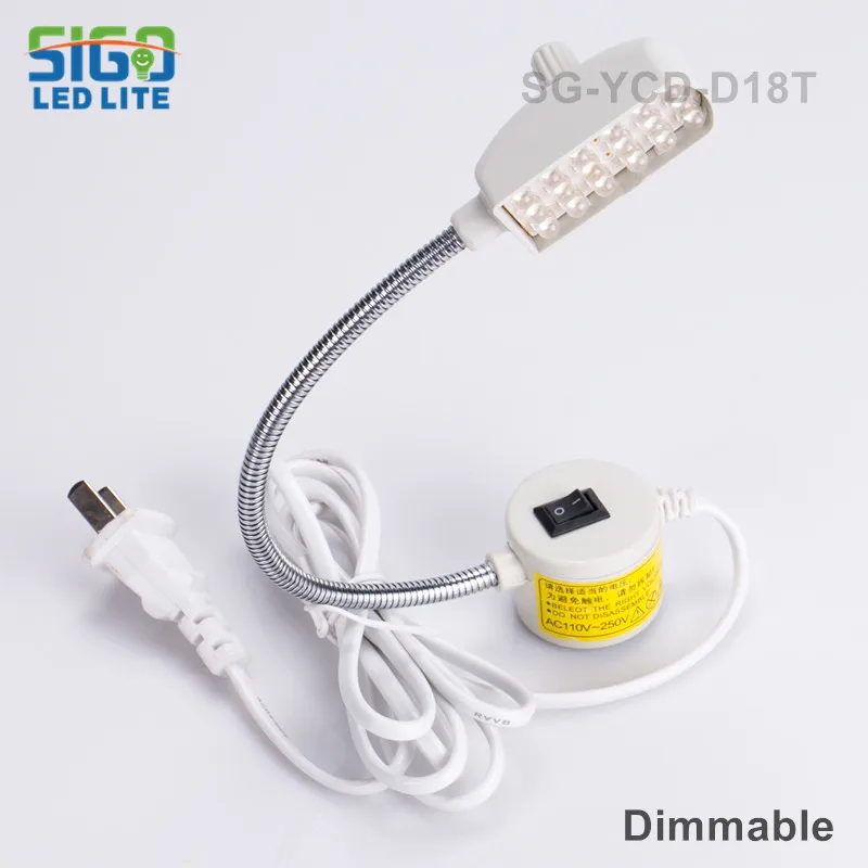 Shipping-D18T-1.5W DIMMABALE светодиодный лампочка для швейной машинки, промышленные швейные светильники, Рабочий стол освещение