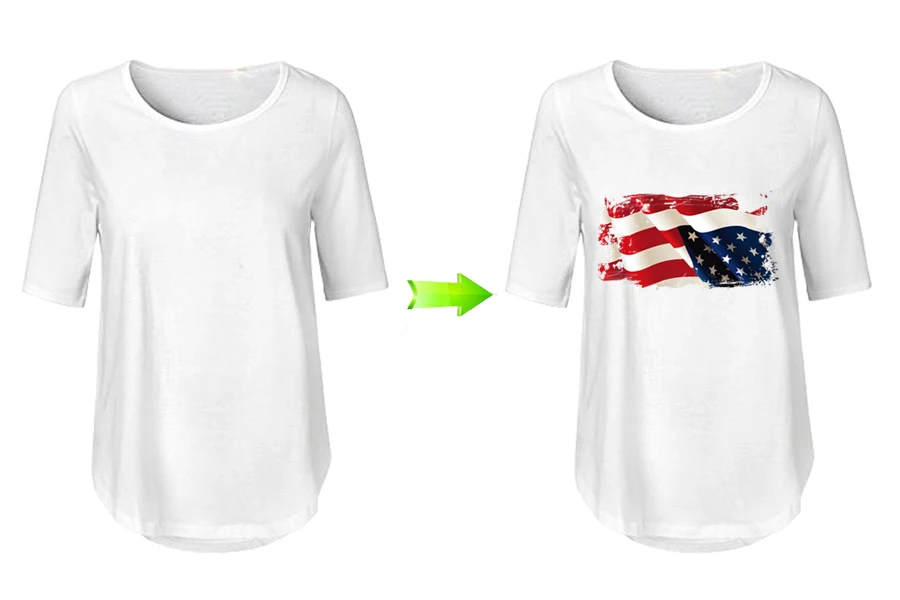2-Patches Usa Flag New Design Washable Diy Accessory Print On T-Shirt Clothes Decoration Iron On Patches