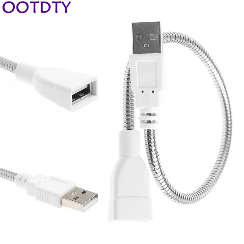 خرطوم معدني مرن امدادات الطاقة كابل مهايئ usb تمديد الحبل ل مصباح مروحة