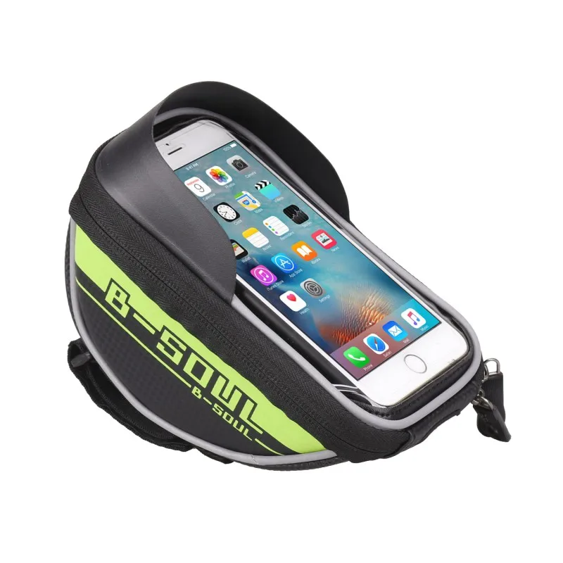 

B-soul Bike Frame Front Tube Bag Cycling Riding Bag Pannier Smartphone & GPS Touch Screen Case Bicycle Accessories
