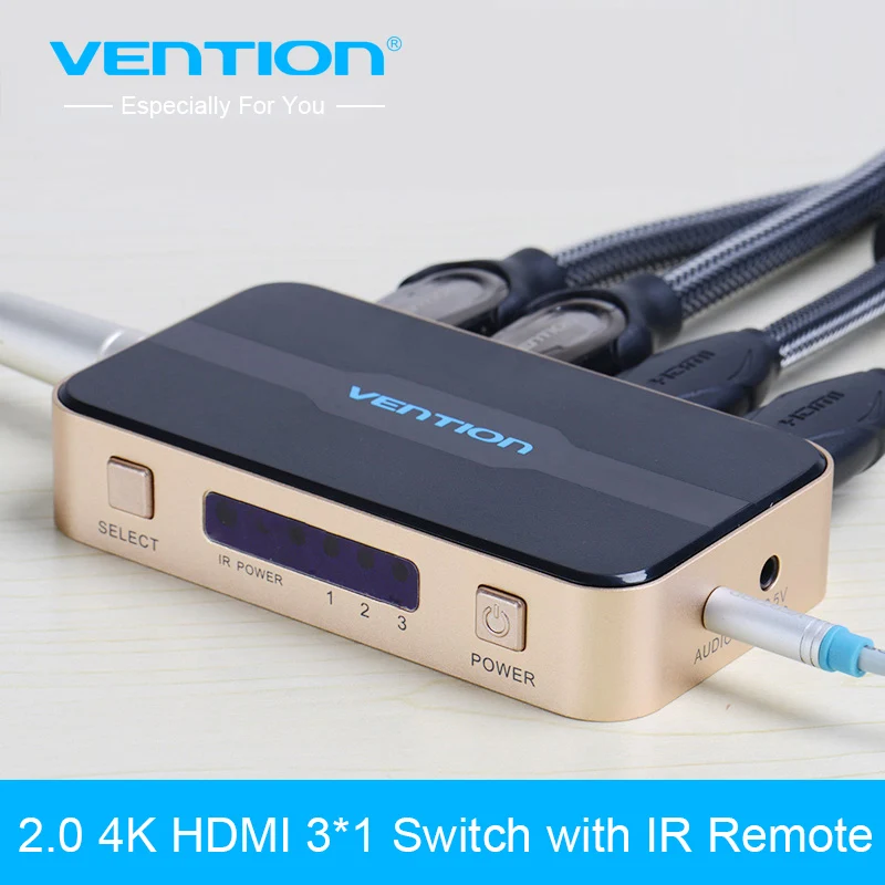 Vention HDMI 3 Вход 1 Выход коммутатор Порты и разъёмы сплиттер для PS3 PS4 Xbox 360 шт. DV HDTV 1080 P