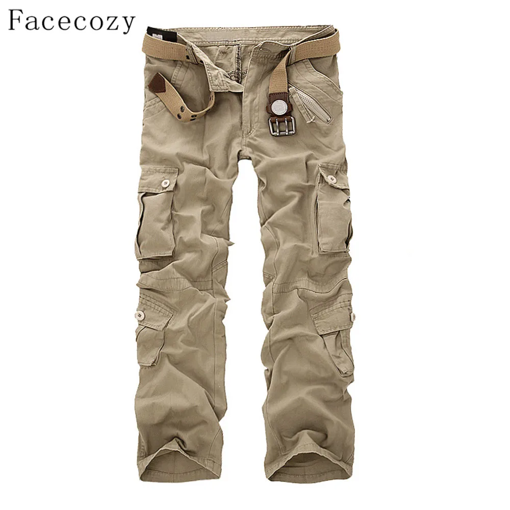 Facecozy de los hombres de invierno militar táctico deportes pantalones para hombre al aire libre Multi-bolsillos a prueba de viento Camping Trekking de carga Pantalones Facecozy de los hombres de invierno militar táctico deportes pantalones para hombre al aire libre Multi-bolsillos a prueba de viento Camping Trekking de carga Pantalones