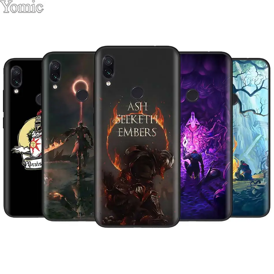 

Praise the Sun Dark Souls for Xiaomi Redmi 7 6 5 Note 7 5 6 Pro 4X 5A 6A S2 GO Poco F1 TPU Black Soft Case Silicone Case Cover