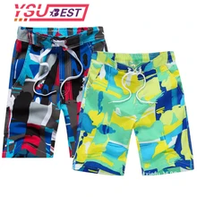 Летние шорты для плавания, новые шорты для мальчиков пляжные брендовые шорты для серфинга для детей от 7 до 14 лет быстросохнущие шорты