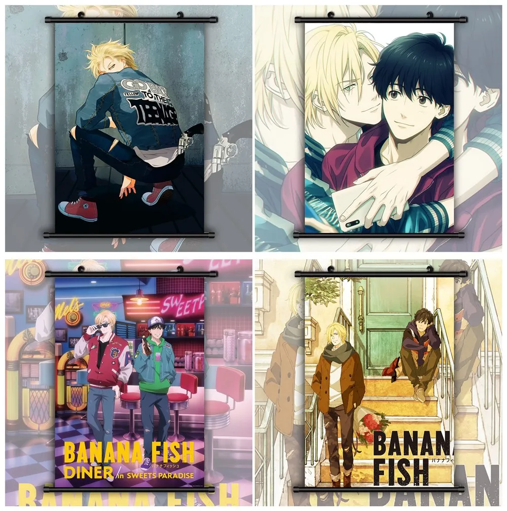 Banana Fish Ash Lynx Аниме Манга настенный плакат в рулоне украшение дома настенное искусство