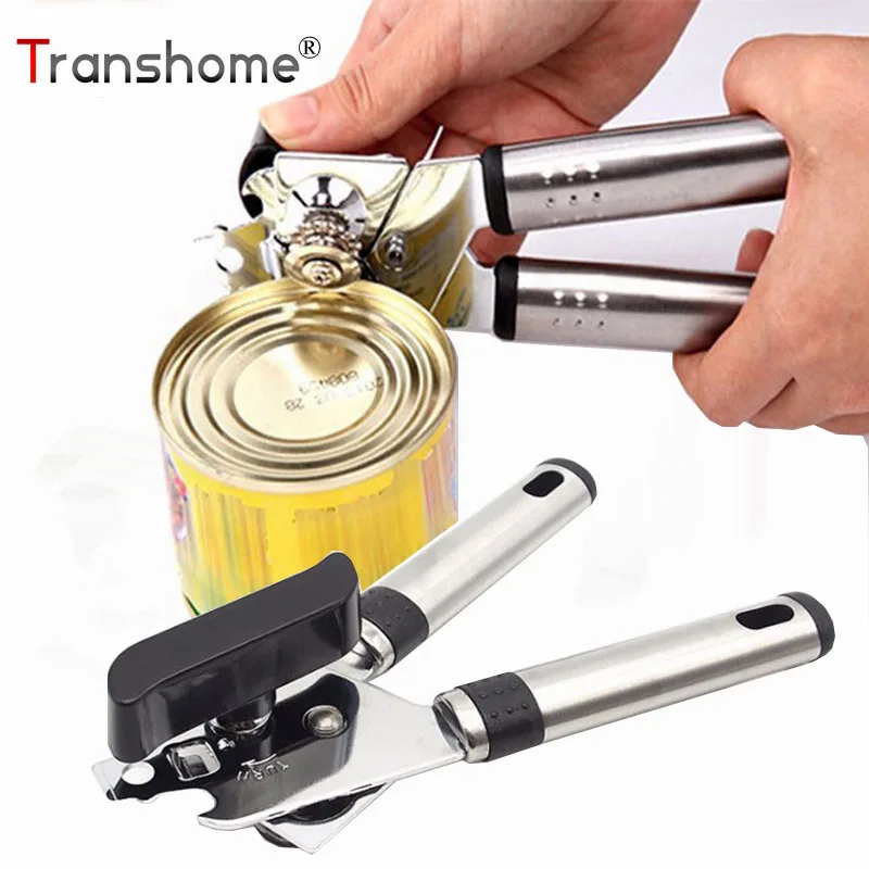 

Transhome Can Opener Stainless Steel 1Pcs High Quality Bottle Opener Handle Tin Can Openers Gadgets Kitchen Accessories Openers
